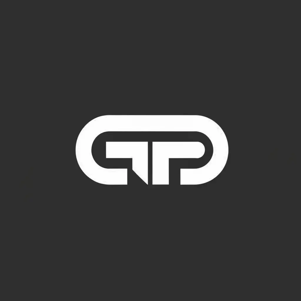 a logo design,with the text "GADPRIN", main symbol:GP,Minimalistic,be used in Technology industry,clear background