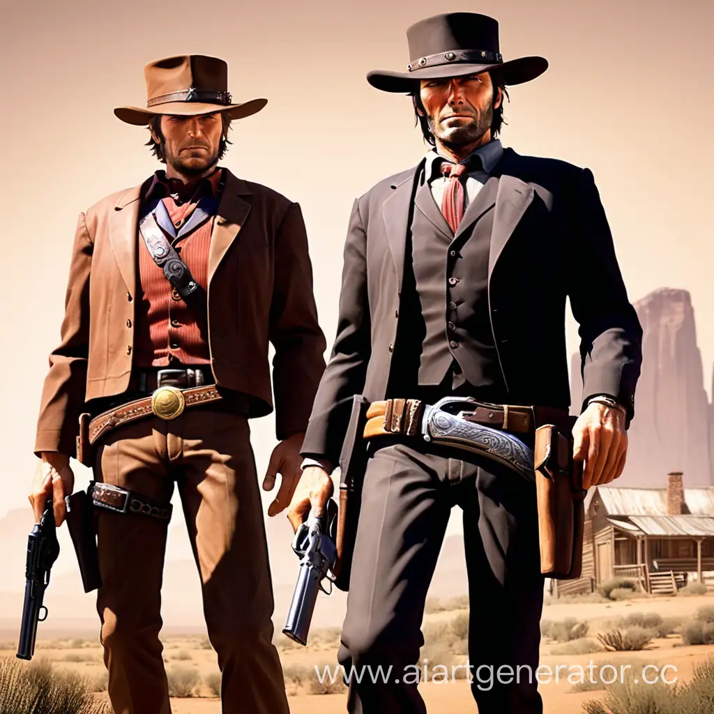 Iconic-Friendship-Clint-Eastwood-and-John-Marston-Bonding