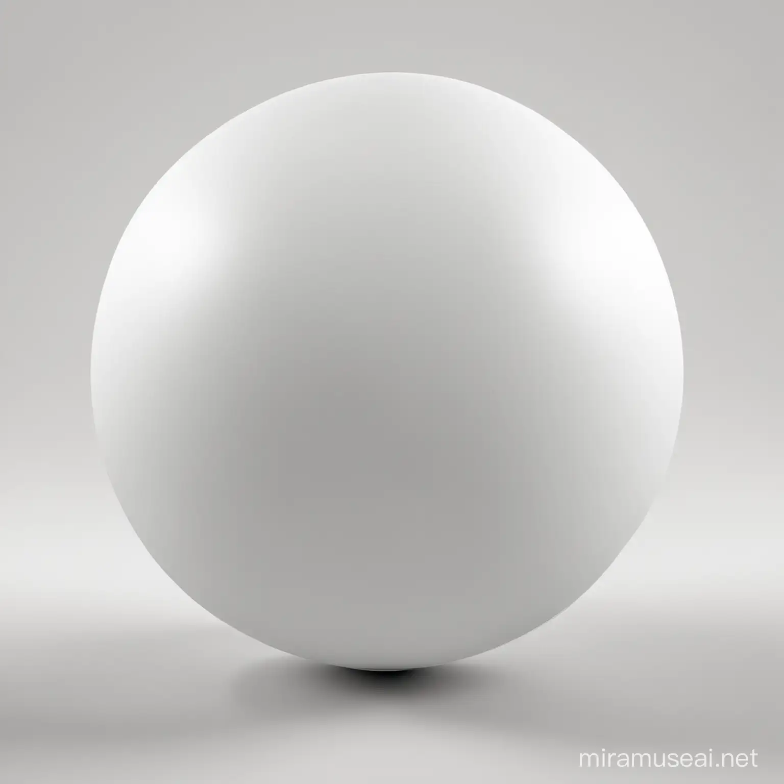 3D White Sphere Shape HighQuality PNG Image | MUSE AI