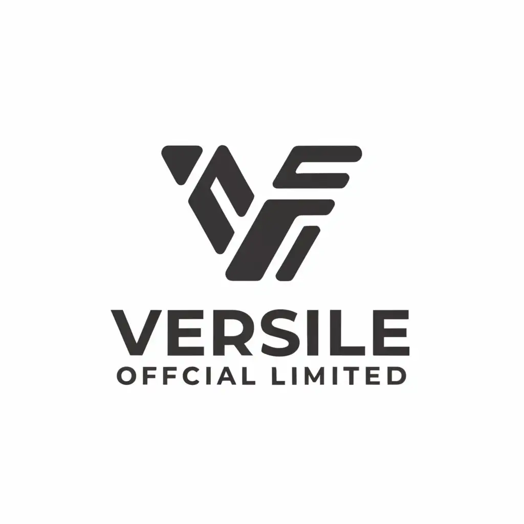 a logo design,with the text "Versile official limited", main symbol:geometrical shape,Moderate,clear background
