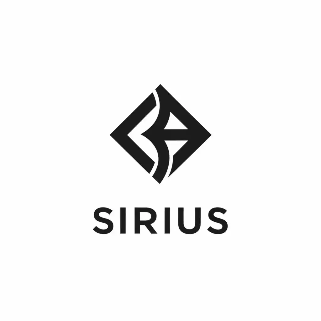 a logo design,with the text "sirius", main symbol:geometric,Minimalistic,be used in Sports Fitness industry,clear background