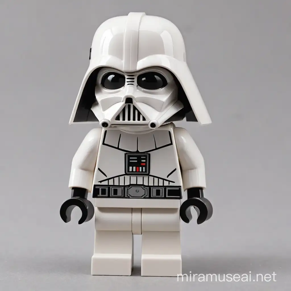 Lego Star Wars White Darth Vader Minifigure Toy Collectible Edition for Fans