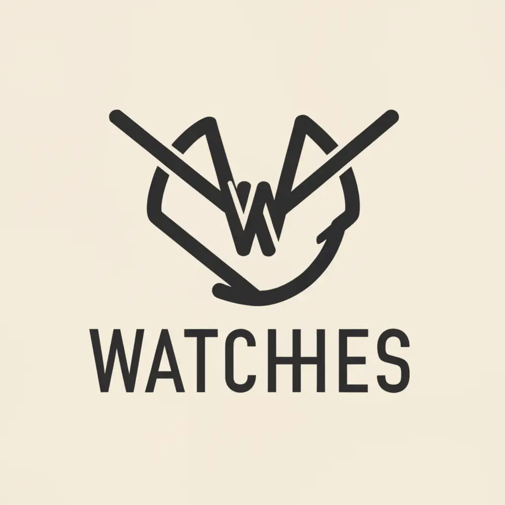 a logo design,with the text "watches", main symbol:watches,Moderate,clear background