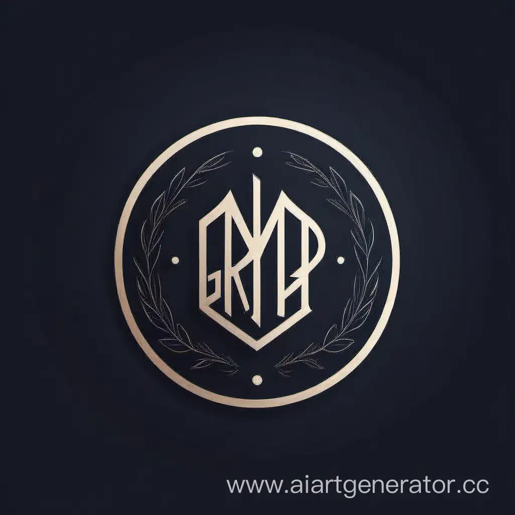 Dark-Round-Logo-Design-for-Group-Identity