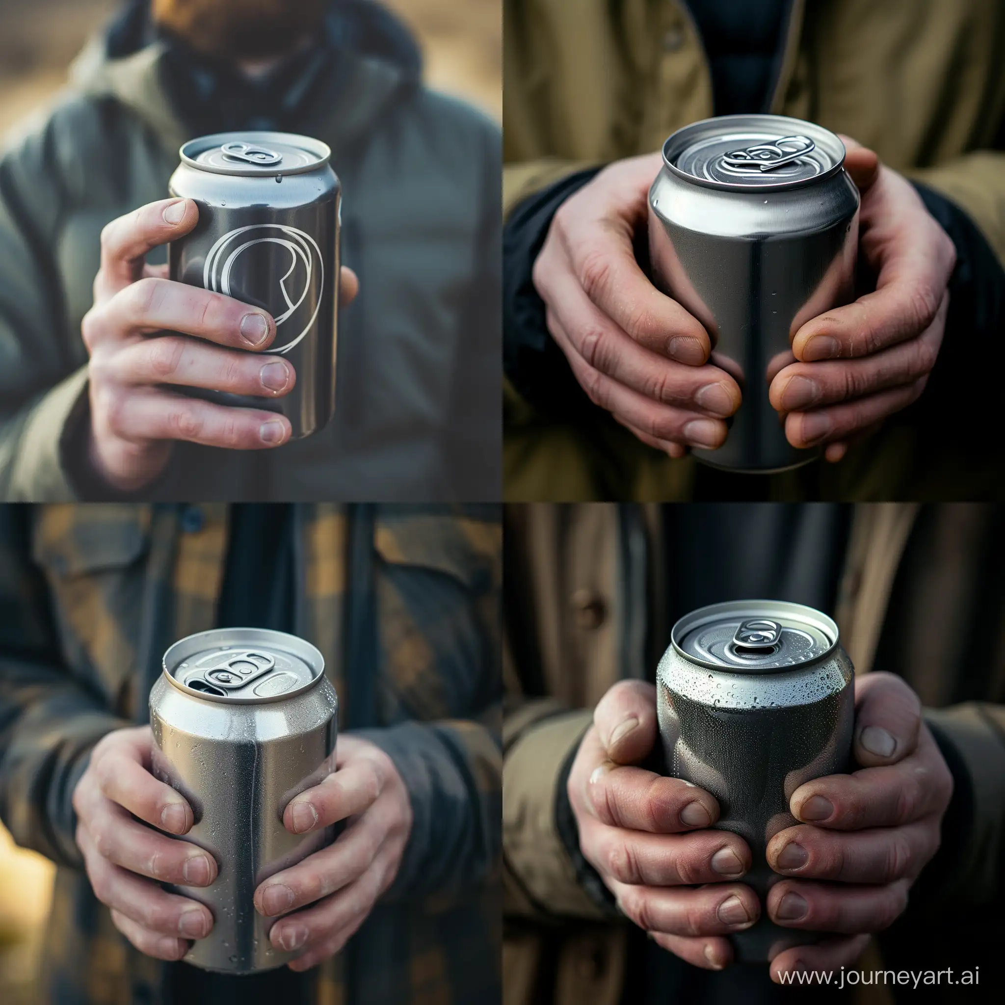CloseUp-of-Man-Holding-Refreshing-Drink-in-Iron-Can
