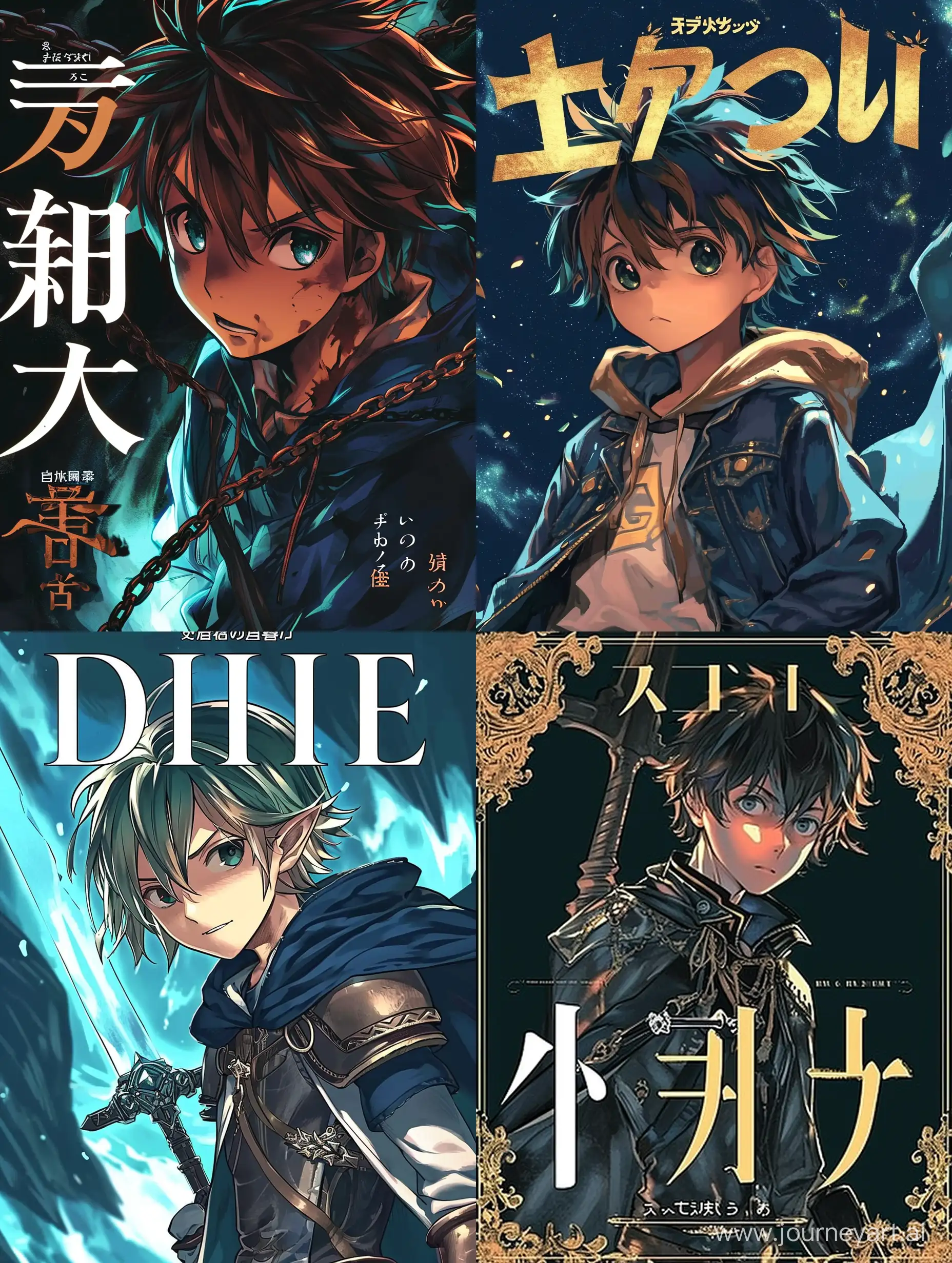 the cover for light novel, boy, genres: isekai and fantasy