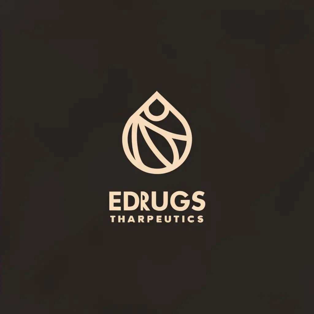 a logo design,with the text "Edrugs therapeutics", main symbol:drugs, therapeutics, Japanese theme, ,Minimalistic,be used in Beauty Spa industry,clear background
