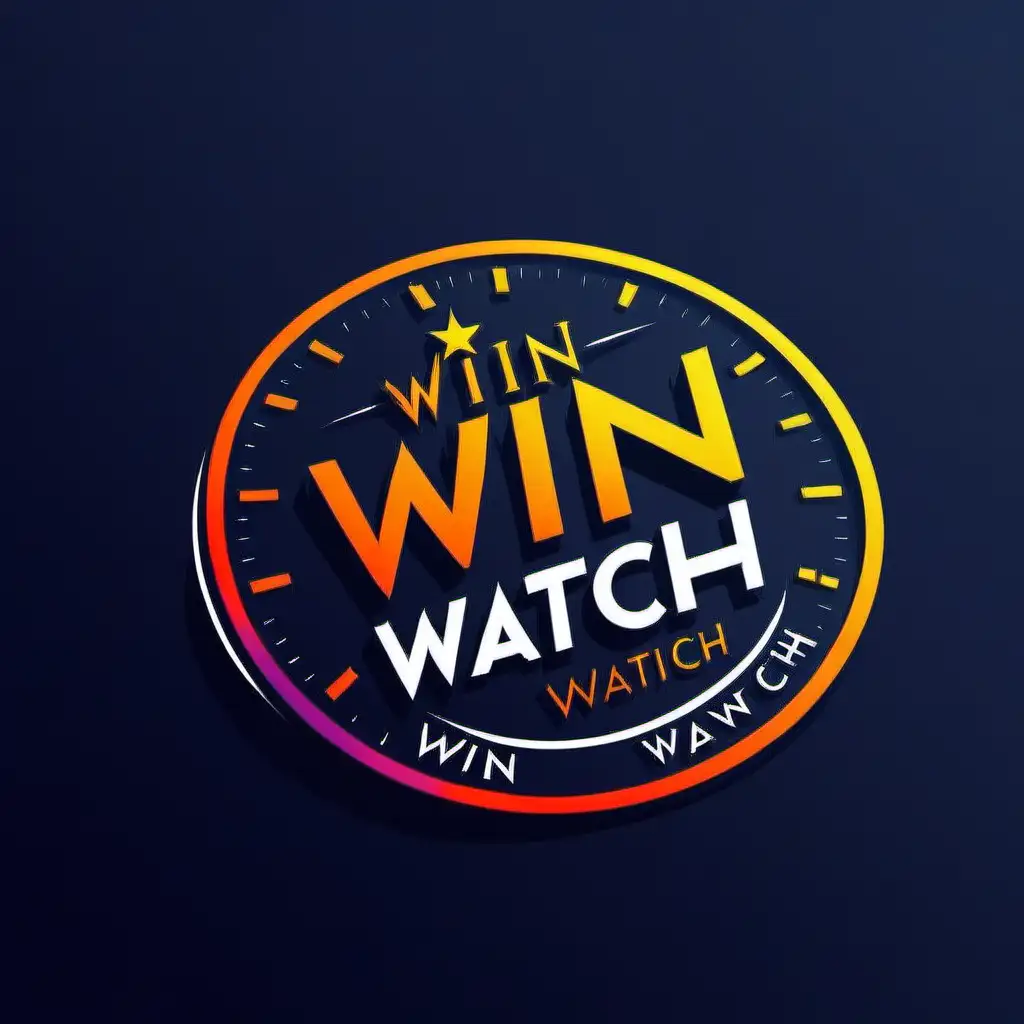 Colorful and Professional Logo Design for Win A Watch Brand