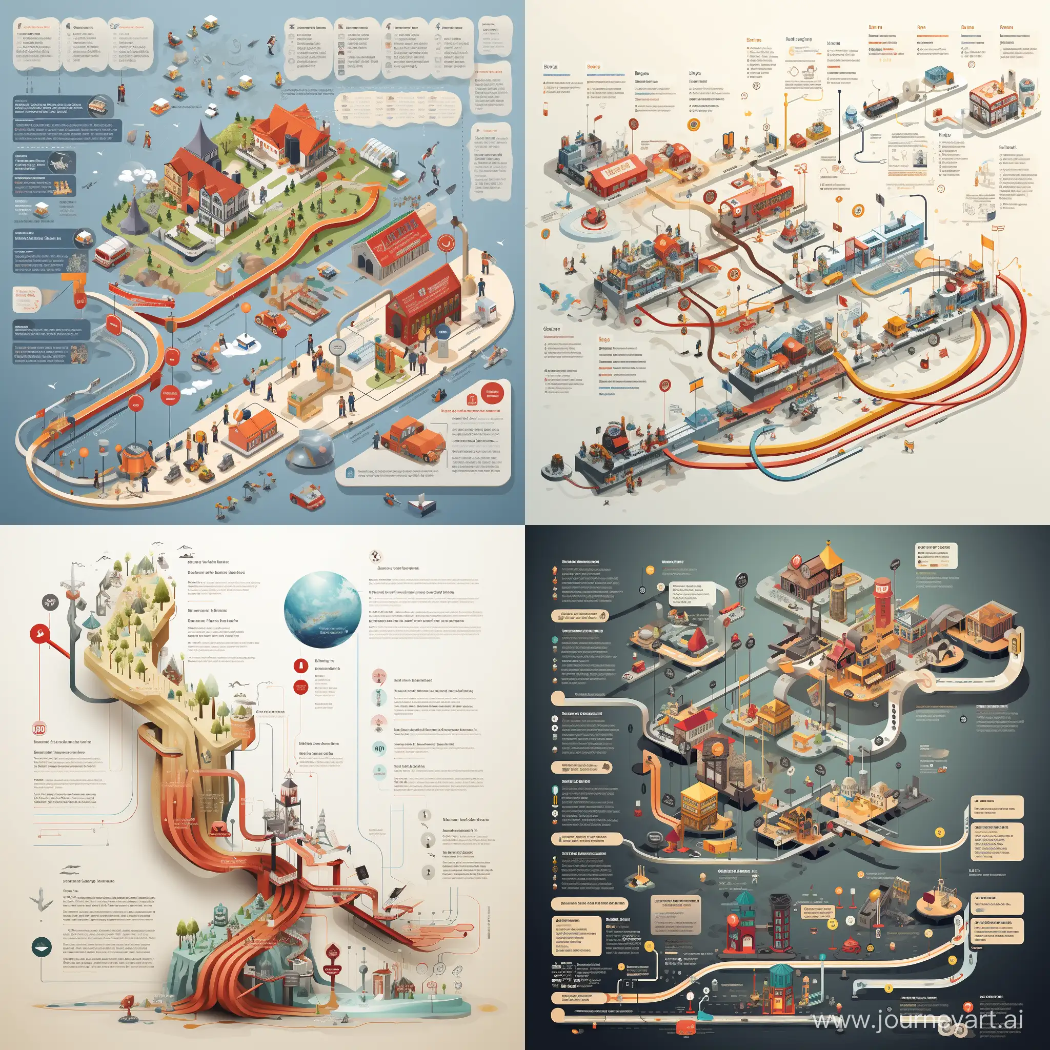 Comprehensive 11 Infographic Roadmaps and Process Flowcharts | JourneyArt