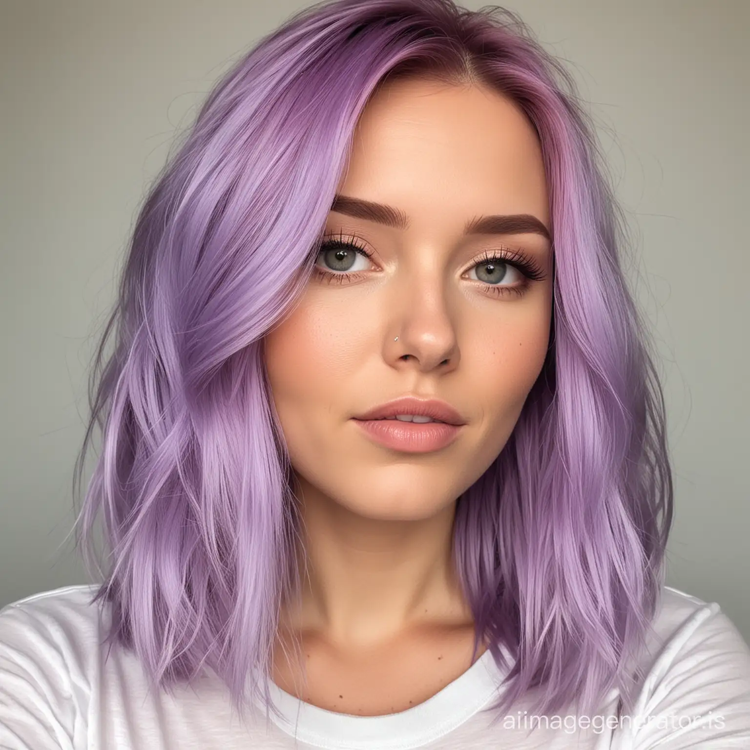 smooth light purple hair