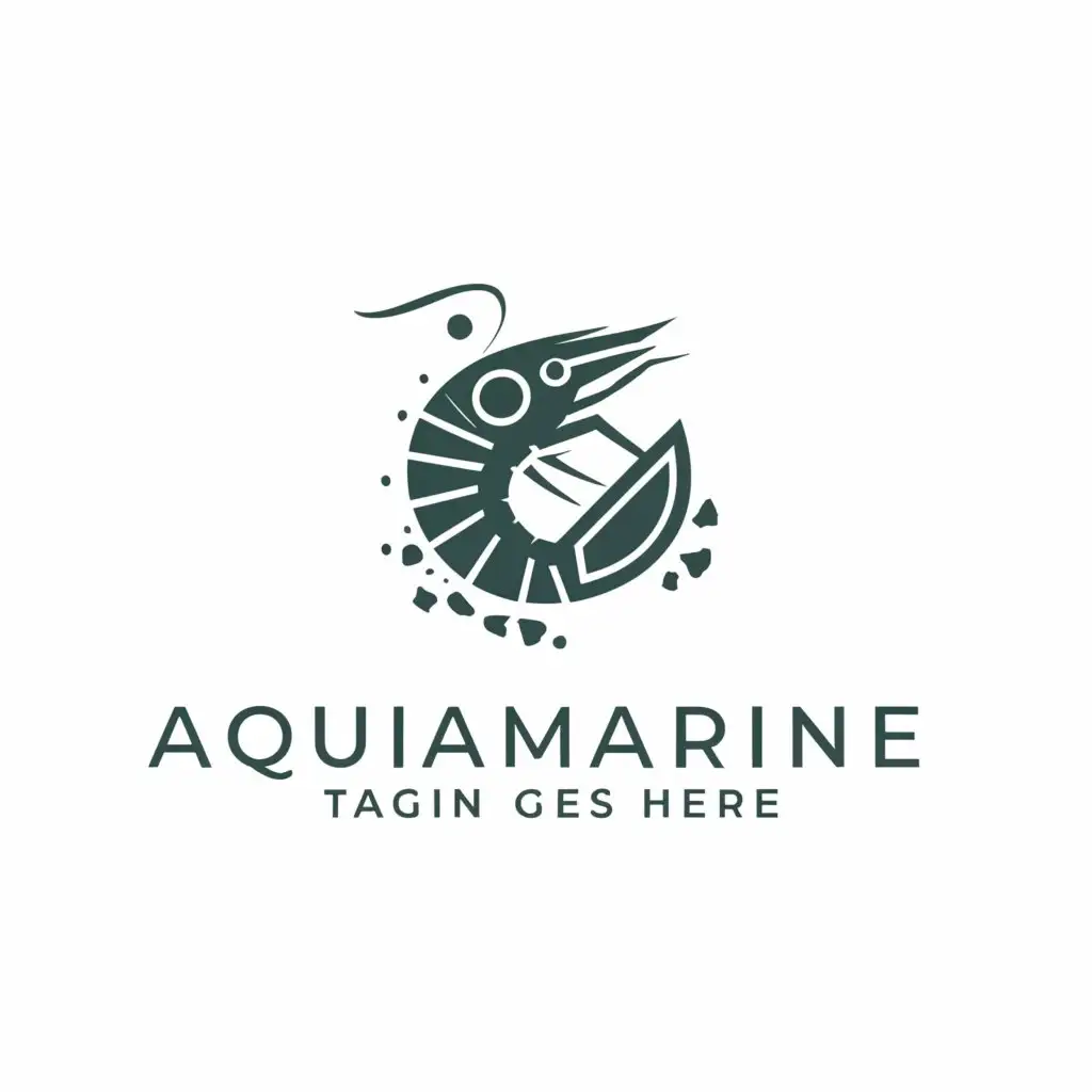 LOGO-Design-For-Aquamarine-Elegant-Shrimp-Imagery-with-Clean-Chopped-Forms