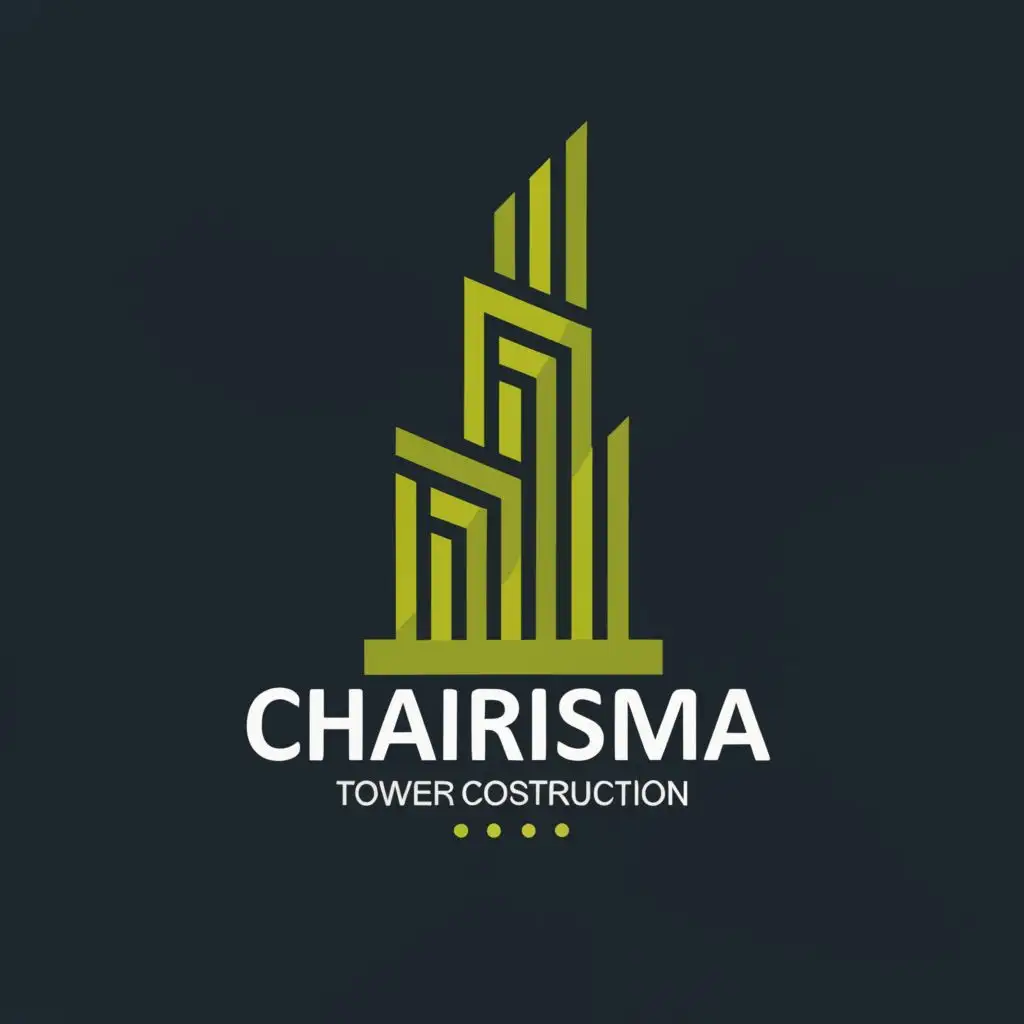 LOGO-Design-for-Charisma-Tower-Construction-LeafBuilding-Symbol-on-Clear-Background