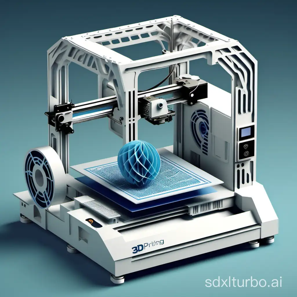 Promotional image of 3D printing technology