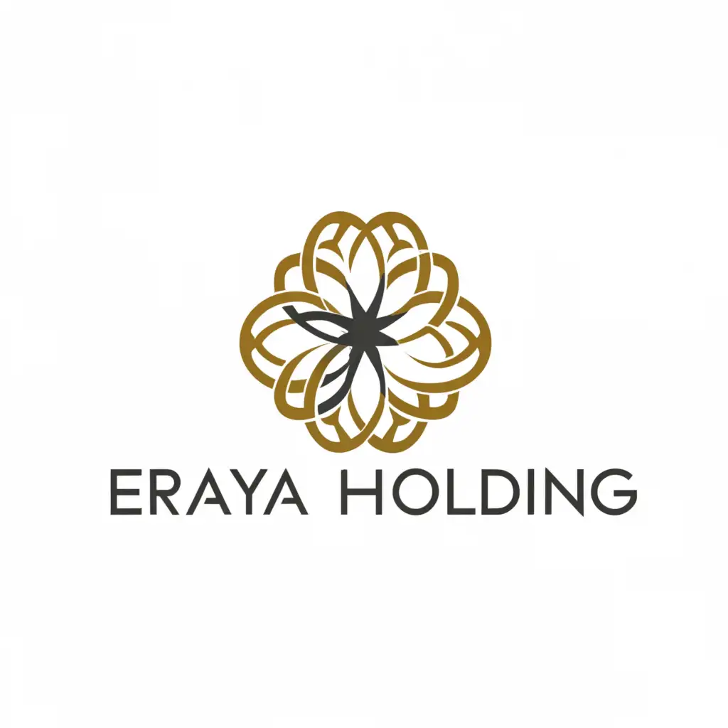 a logo design,with the text "Eraya Holding", main symbol:Flower of life,Moderate,be used in Home Family industry,clear background