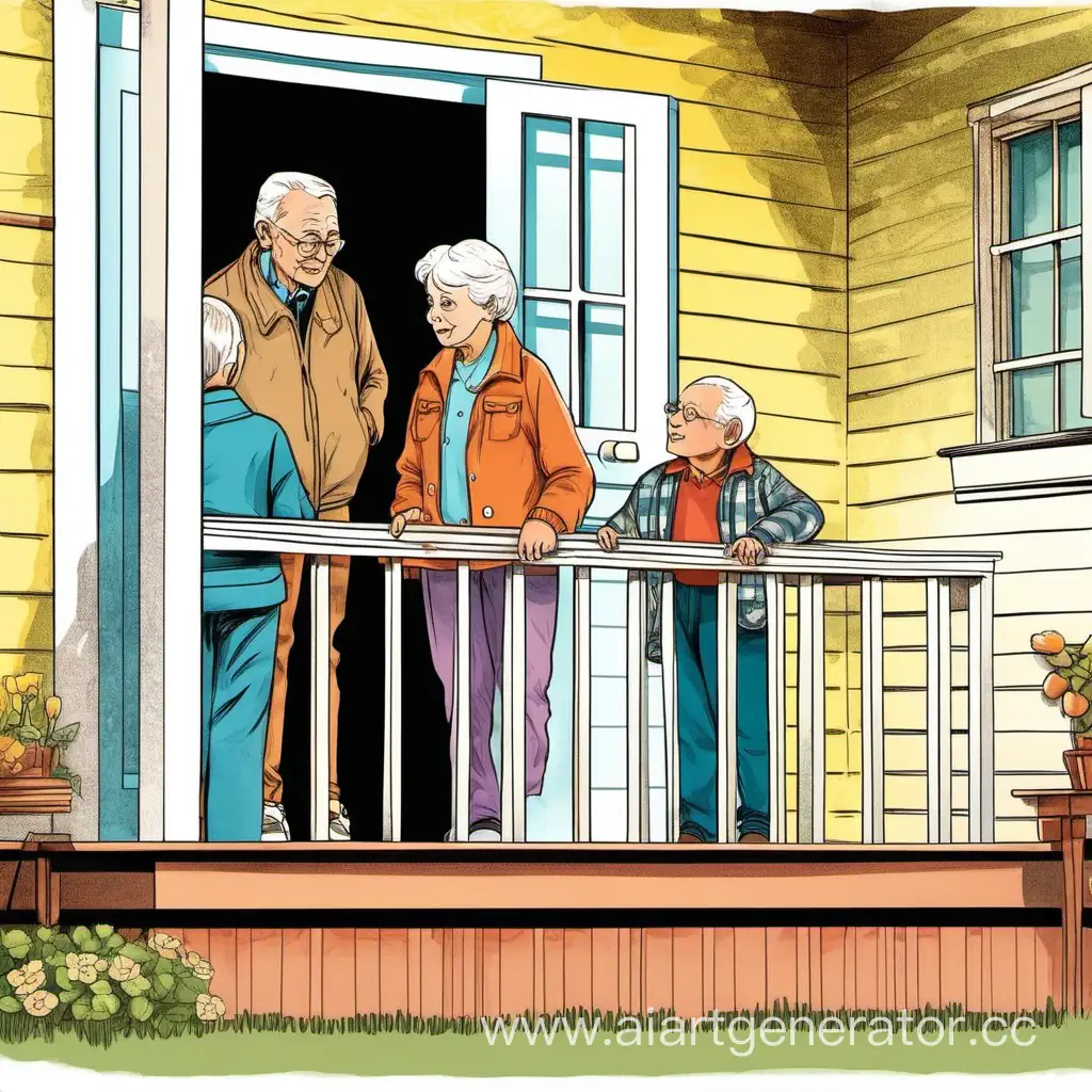 Curious-Boy-Eavesdropping-on-Grandparents-Porch-Chat