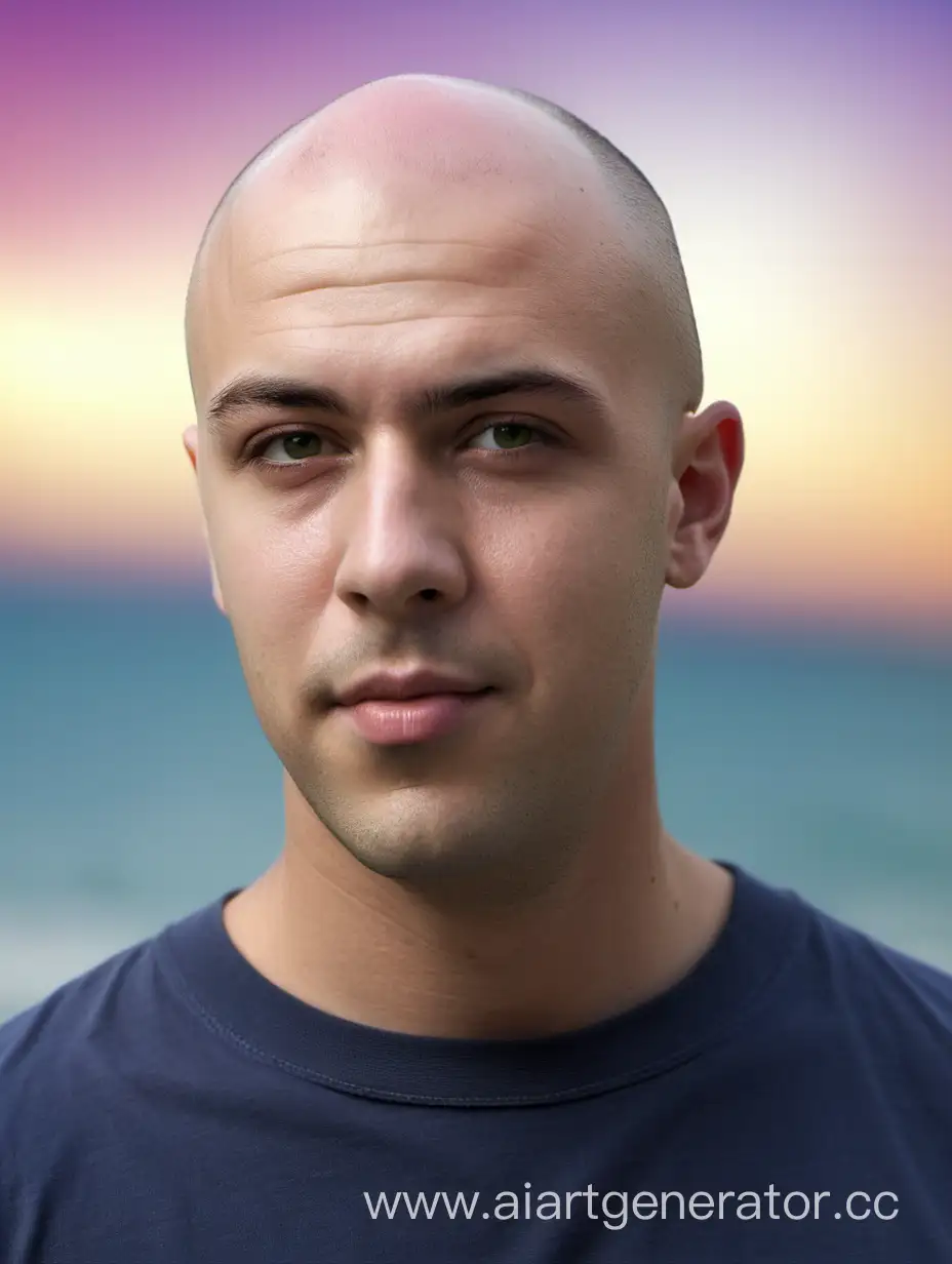 Stylish-Bald-Man-Posing-Against-Stunning-Backdrop