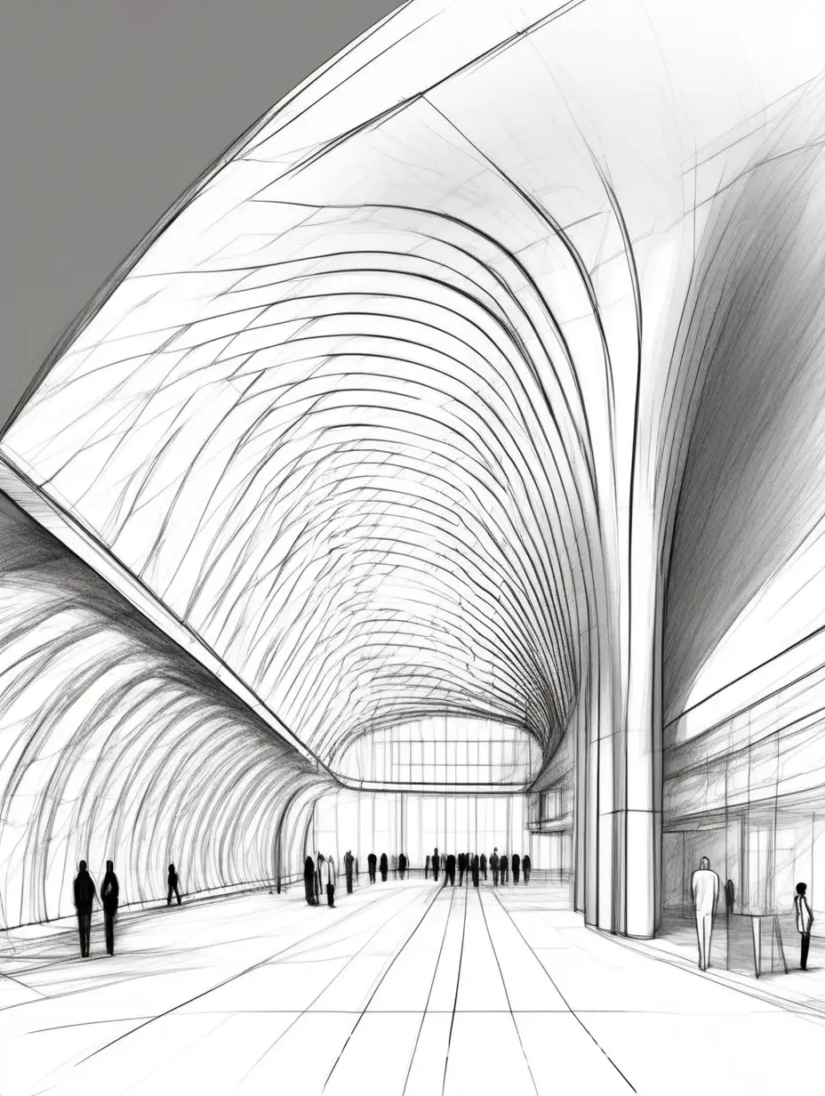 Parametric-Architecture-Modern-Multifunctional-Exhibition-Hall-with-Arched-Facades