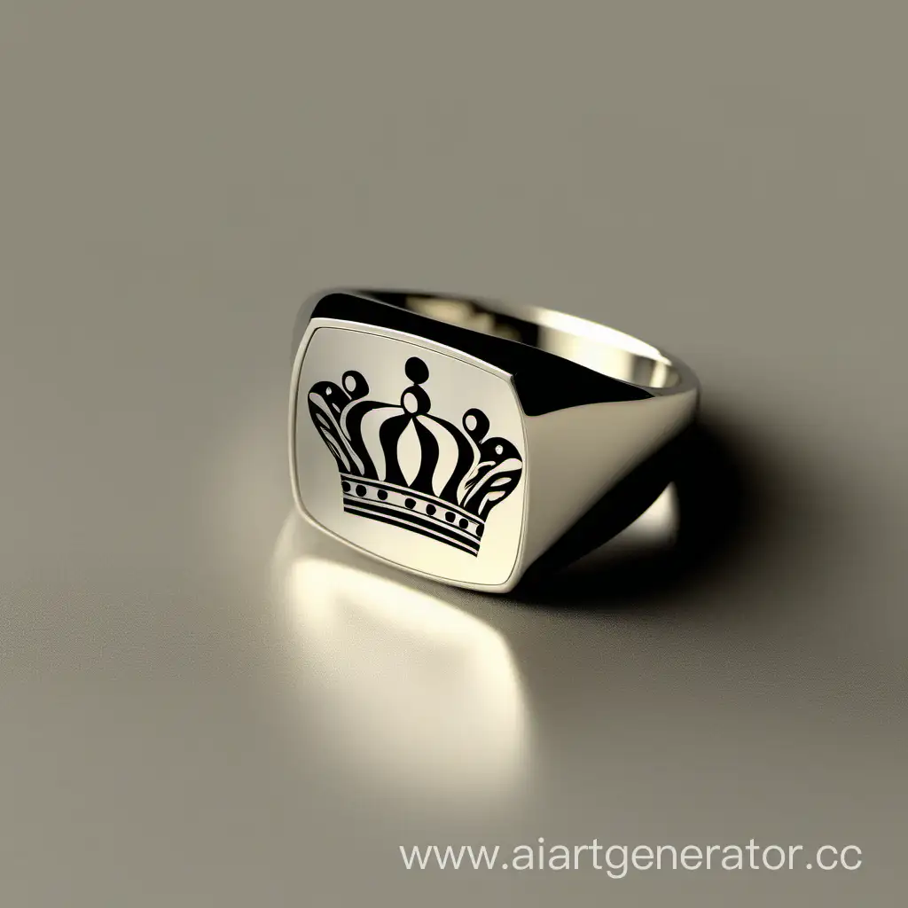 Square-Signet-Ring-with-Crown-Image-Regal-Jewelry-for-Royal-Elegance