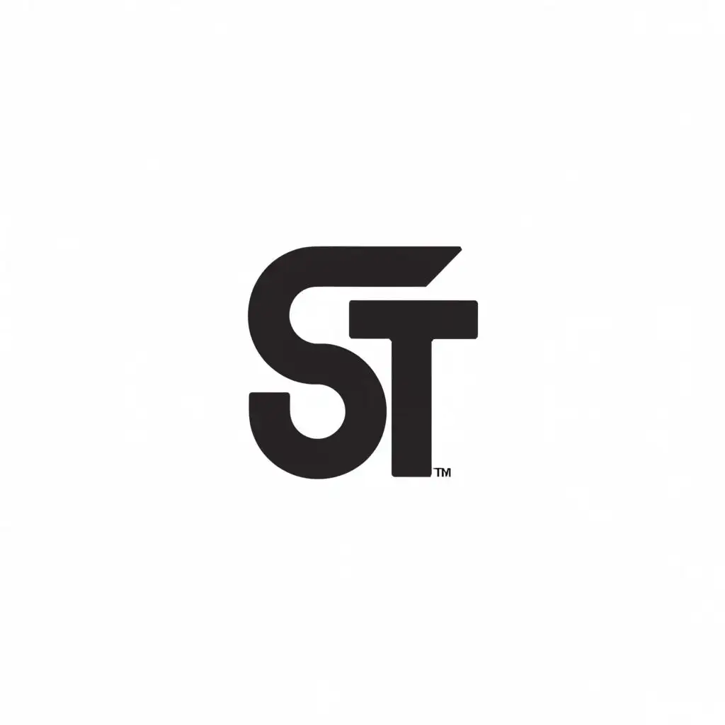 a logo design,with the text "ST", main symbol:A skull,Moderate,clear background