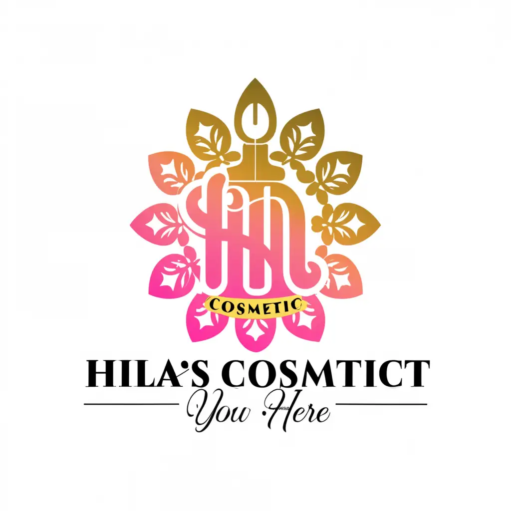 LOGO-Design-For-HILAS-COSMETIC-Elegant-Text-with-Central-Cosmetic-Symbol-on-Clear-Background