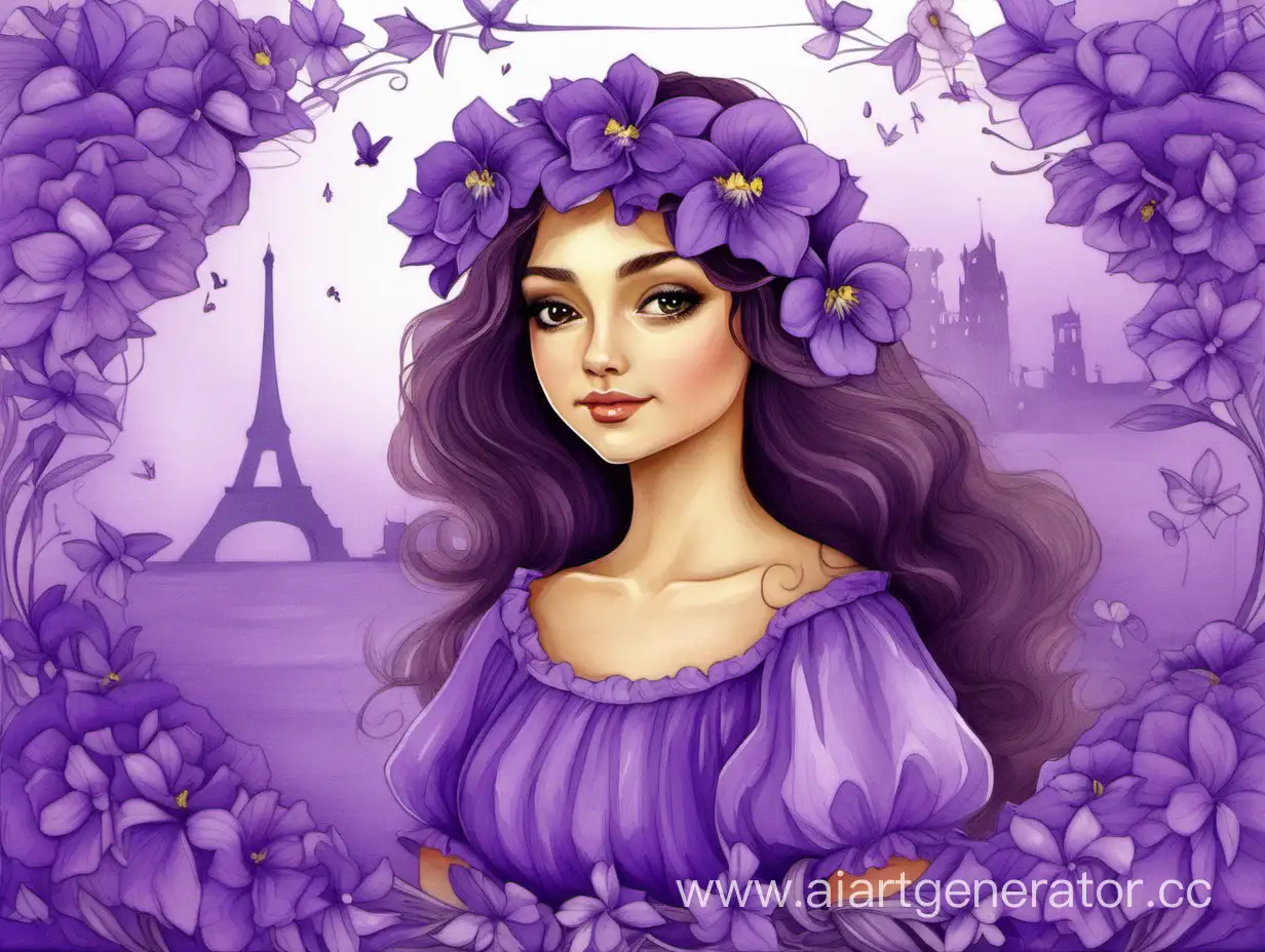 Violet-Background-Postcard-Featuring-Tatianas-Day