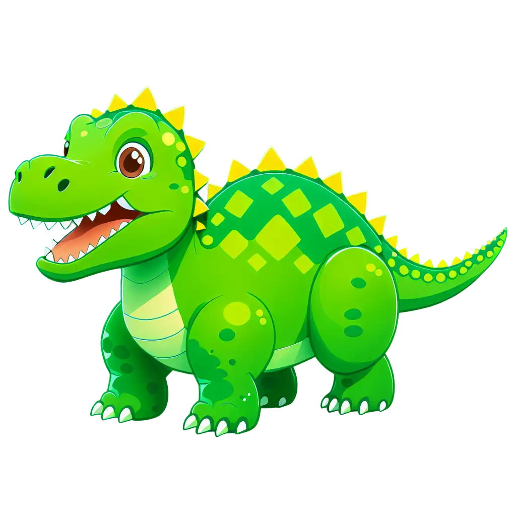 Adorable-Dinosaur-Cartoon-Vector-PNG-Perfect-for-Playful-Websites-and-Educational-Resources