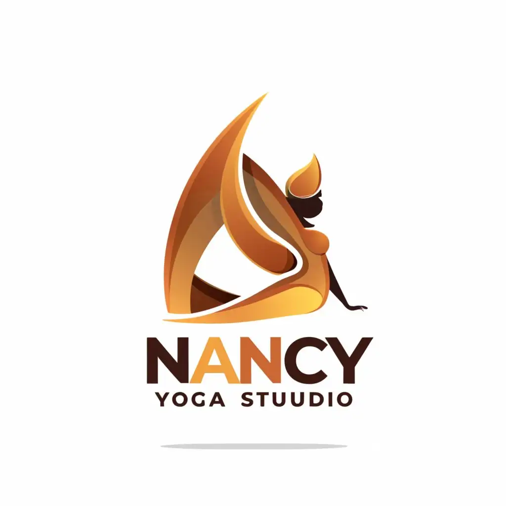a logo design,with the text "Nancy yoga studio", main symbol:later N,Moderate,be used in Sports Fitness industry,clear background