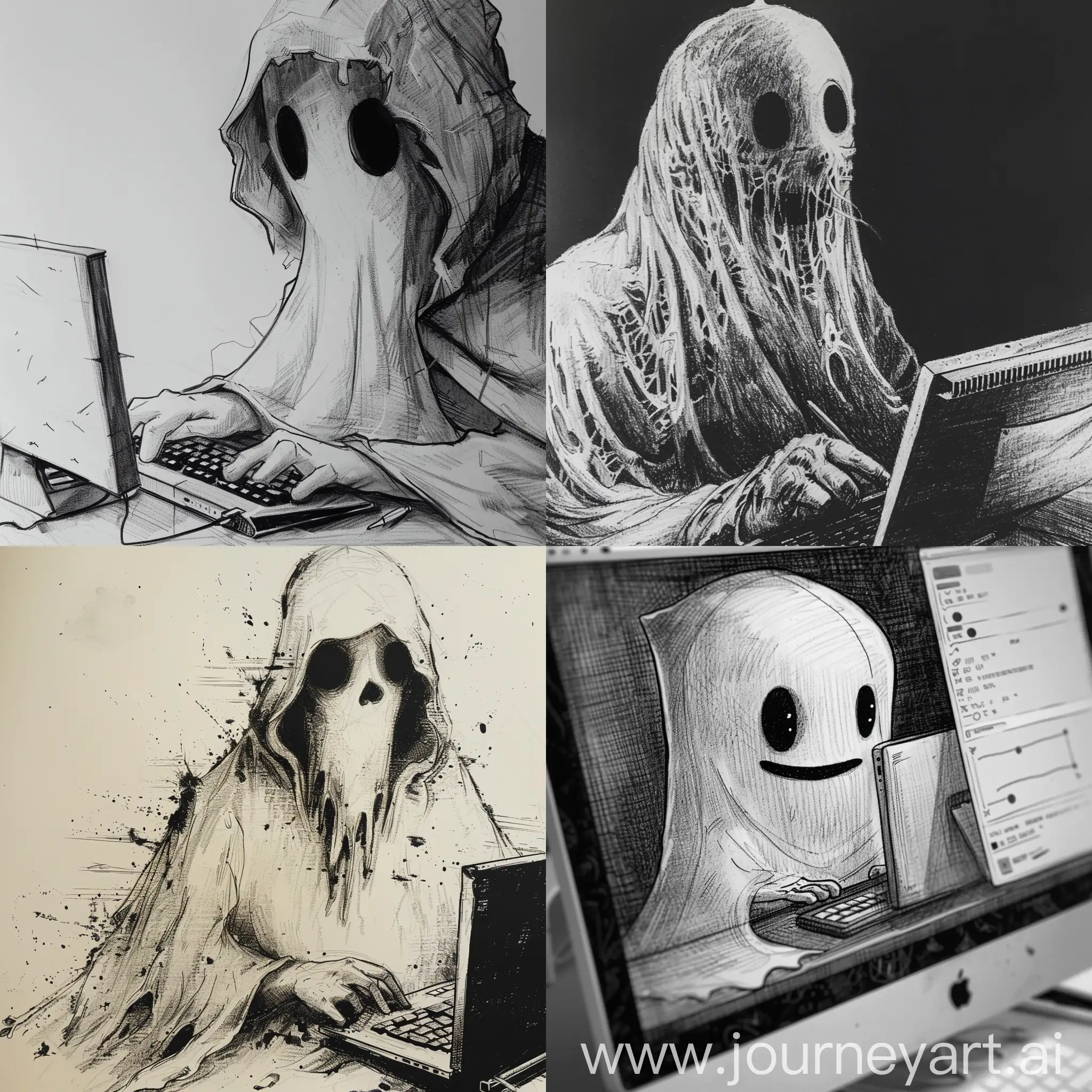 Ghost-Using-Computer-in-CloseUp