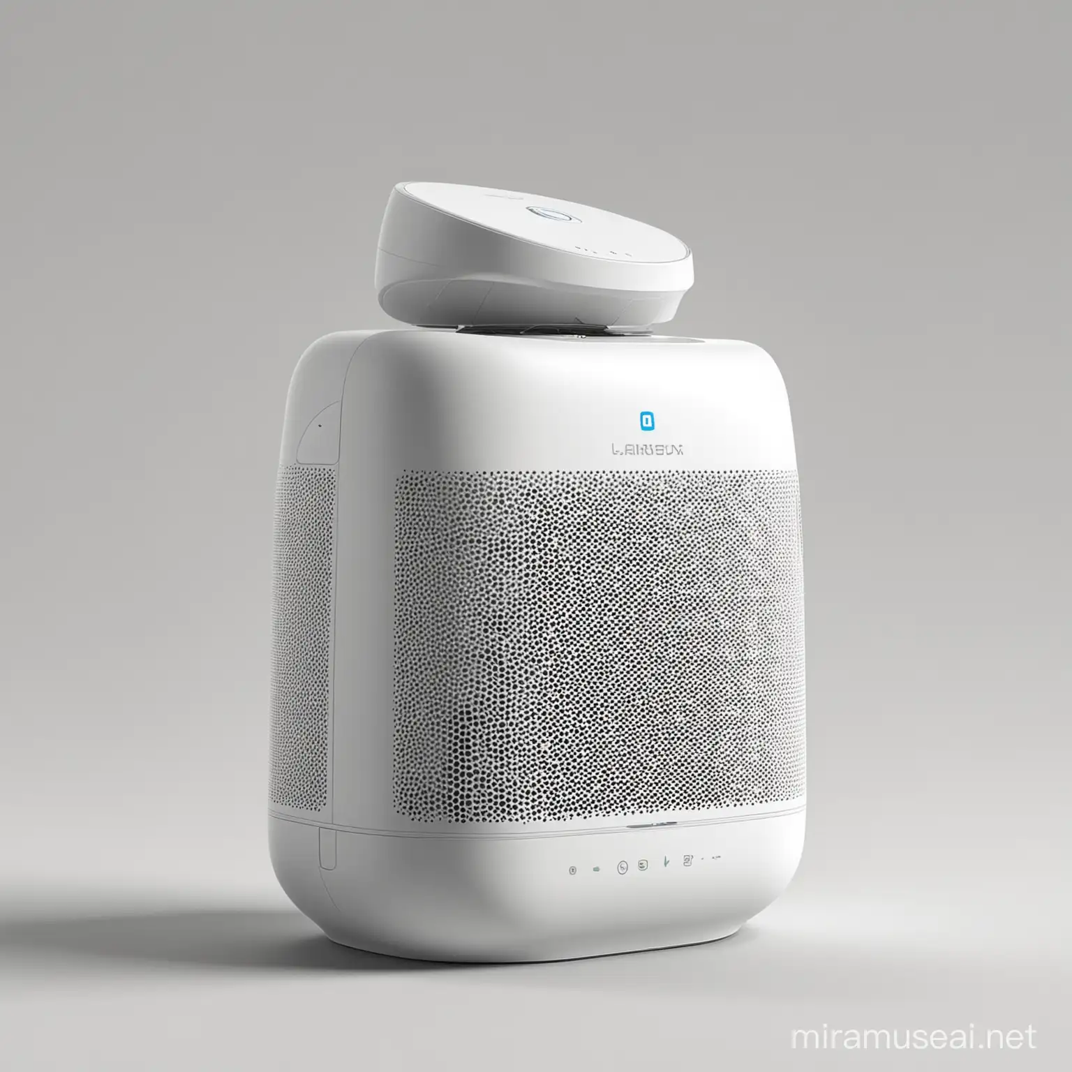 Futuristic Robot Air Purifier with MultiMesh Technology