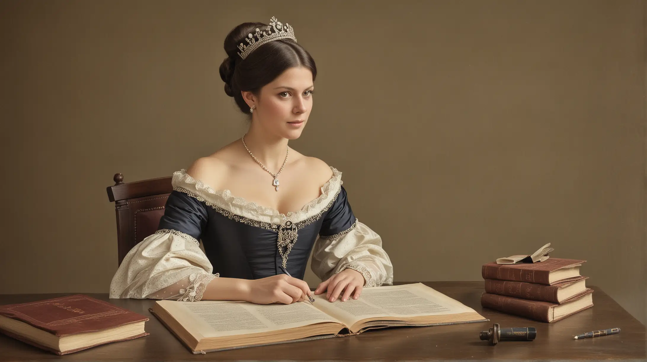 Princess Victoria Engaged in Academic Pursuits