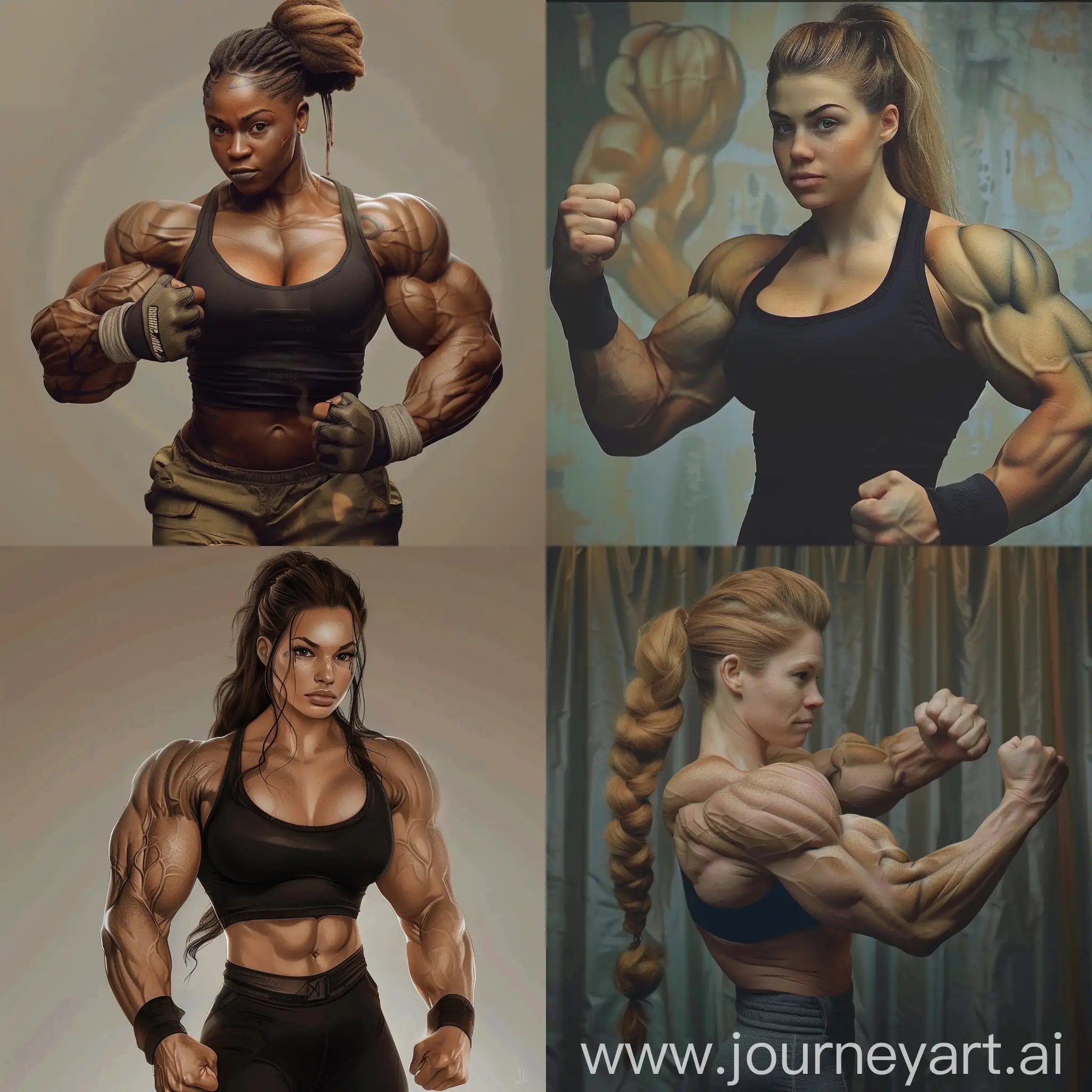 Incredibly-Muscular-Female-Bodybuilder-Flexing