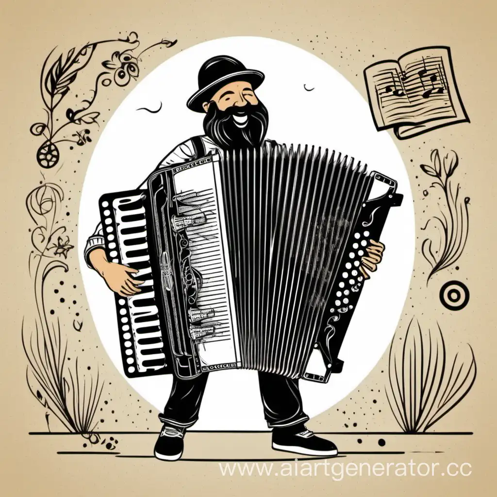 creativity and inspiration plays accordion