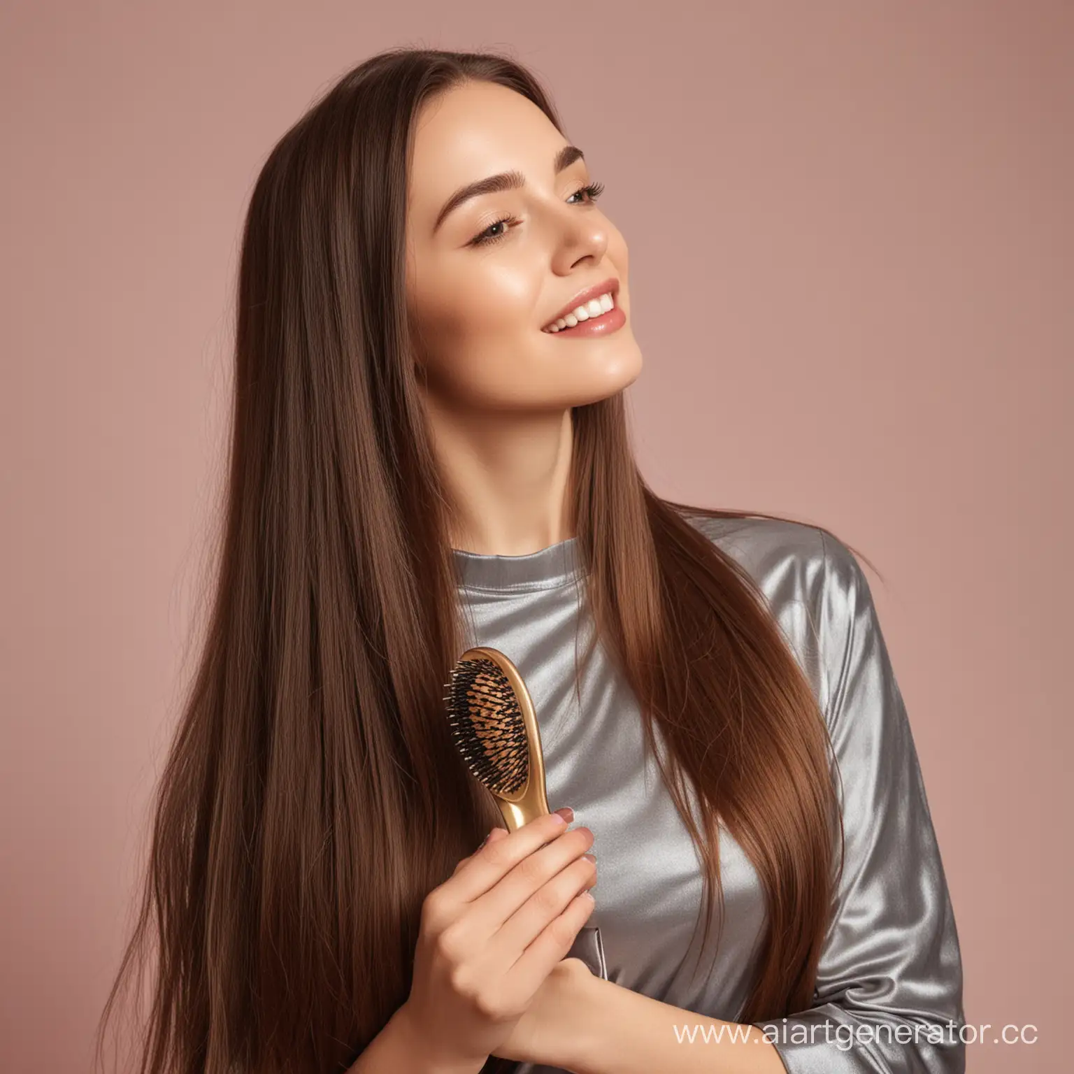 Woman-with-Long-Shiny-Hair-Holding-Hairbrush-Beauty-Routine-Concept