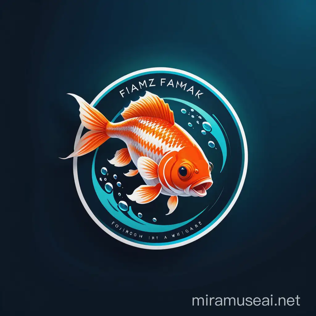 Colorful Fish Logo Design for a Vibrant Aquatic Website