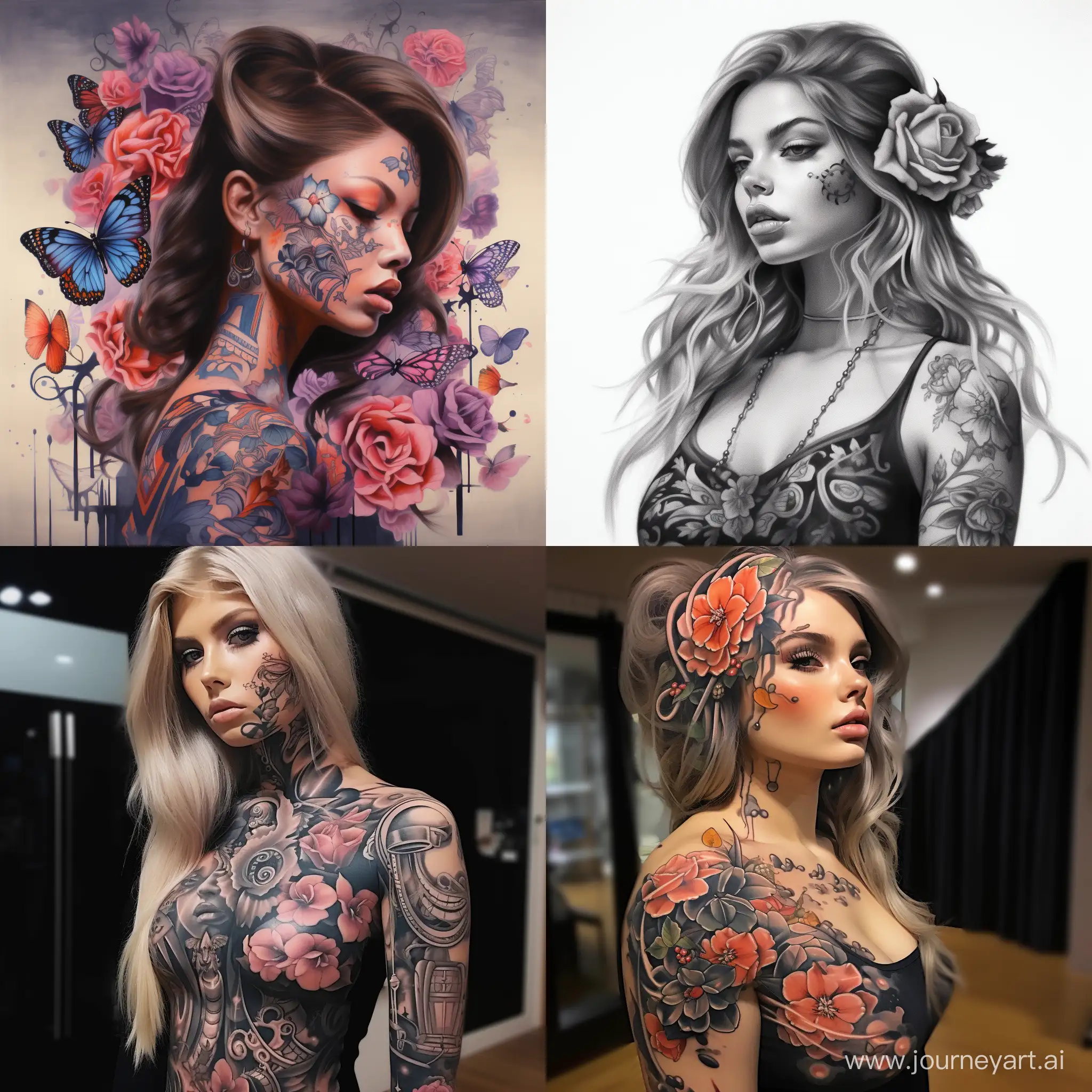 Stunning-Tattooed-Woman-in-Square-Aspect-Ratio