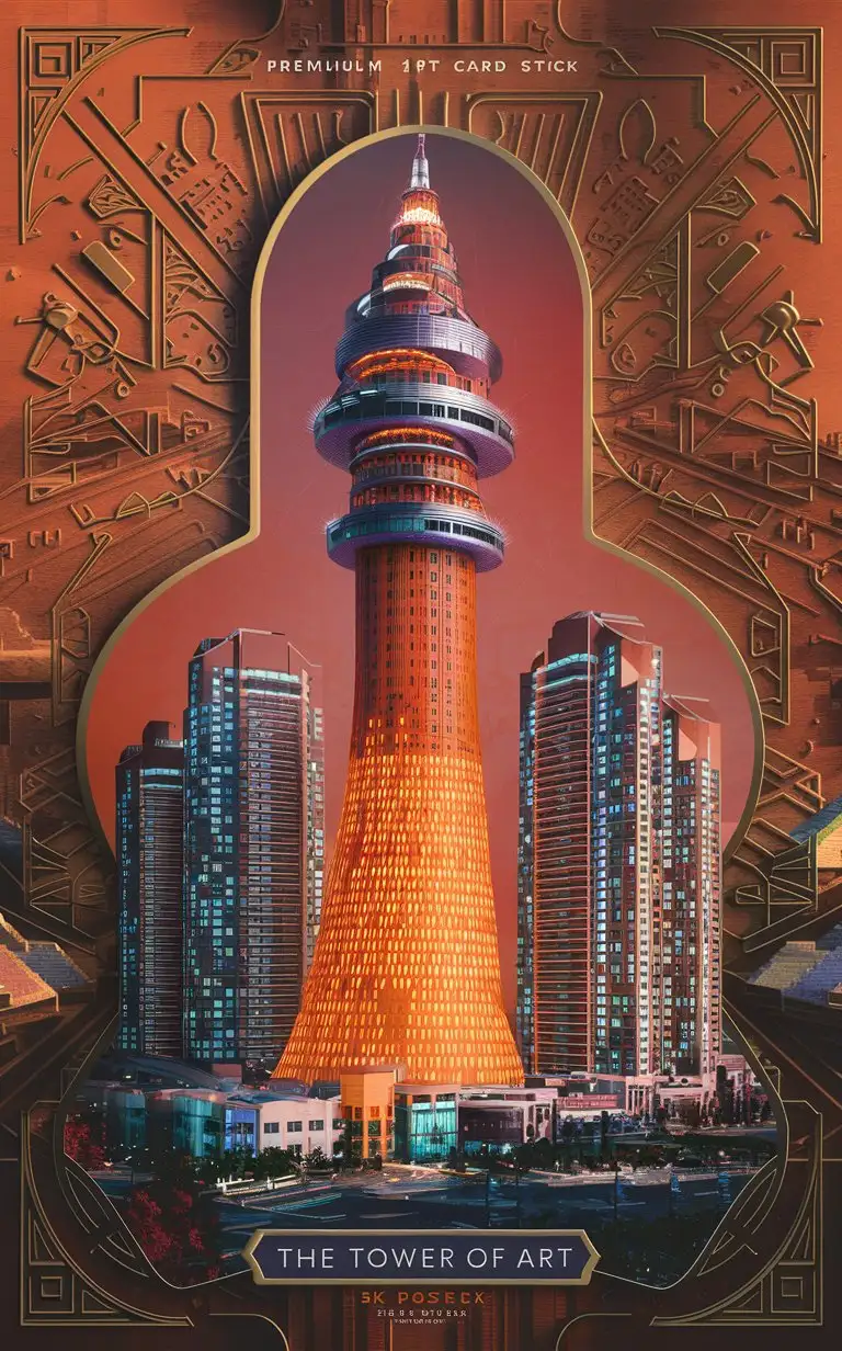 The-Tower-of-Art-A-Breathtaking-36Storey-Sky-Tower-Poster