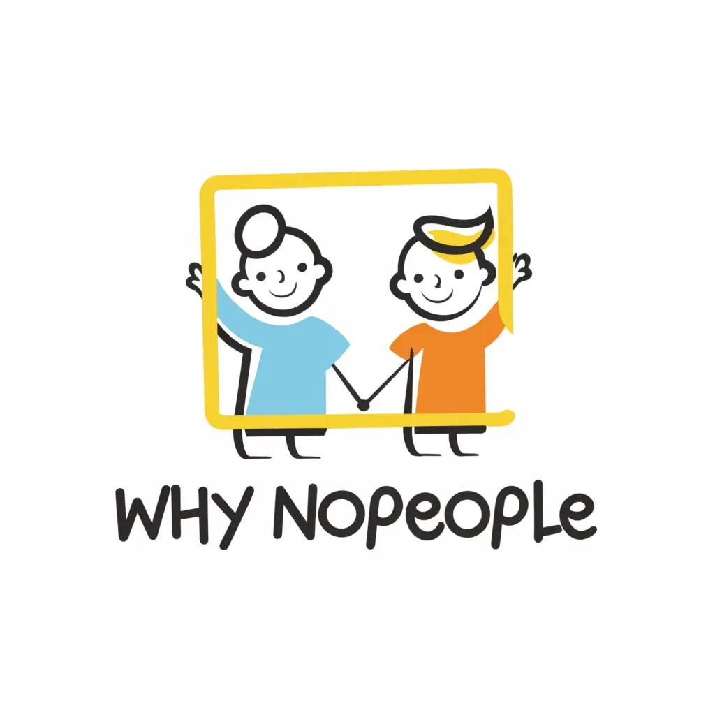 LOGO-Design-for-WhyNoPeople-Live-Video-Show-Featuring-Boy-and-Girl-with-a-Clear-Background