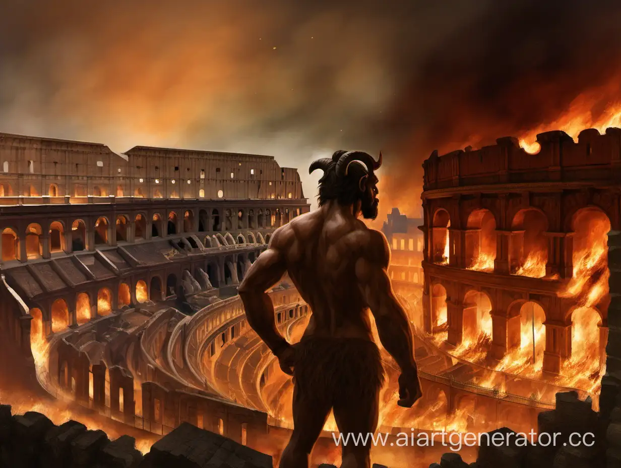Curious-Satyr-Observing-the-Burning-Colosseum