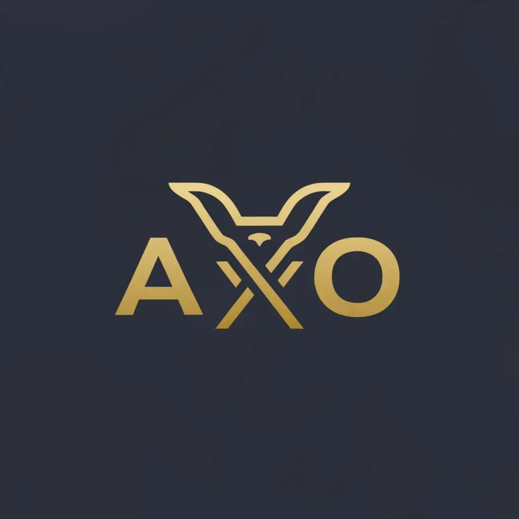 a logo design,with the text "AXIO", main symbol:Anubis who controls time,Minimalistic,be used in Internet industry,clear background