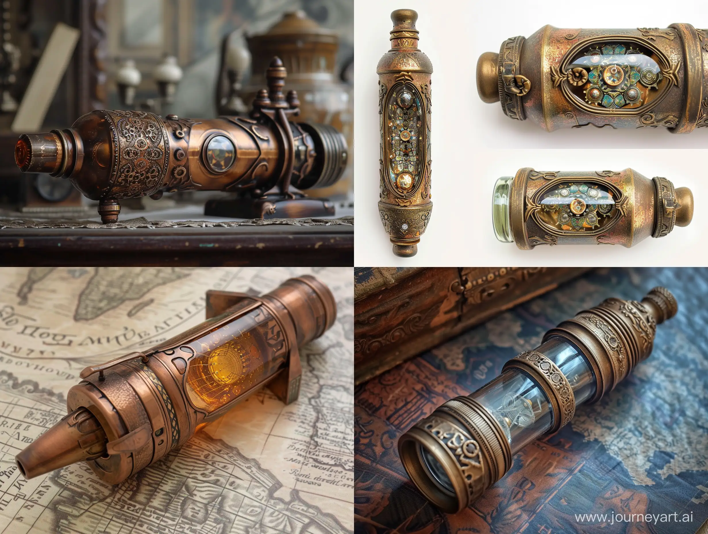 Bronze-Steampunk-Kaleidoscope-with-Intricate-Vintage-Patterns