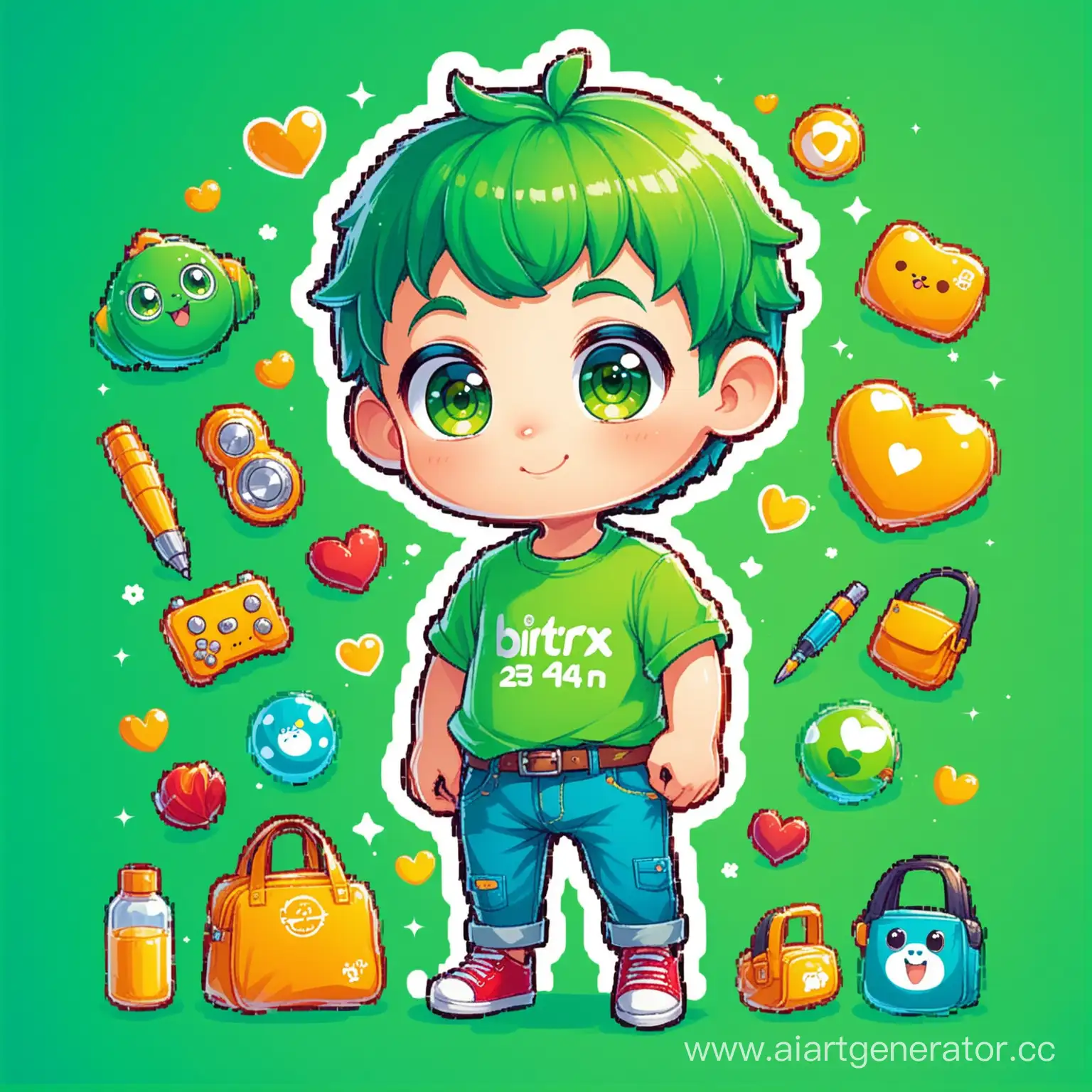 Cheerful-Cartoon-Character-Bitrix24-Boom-with-Bright-Green-Hair-and-Bitrix24themed-Clothing