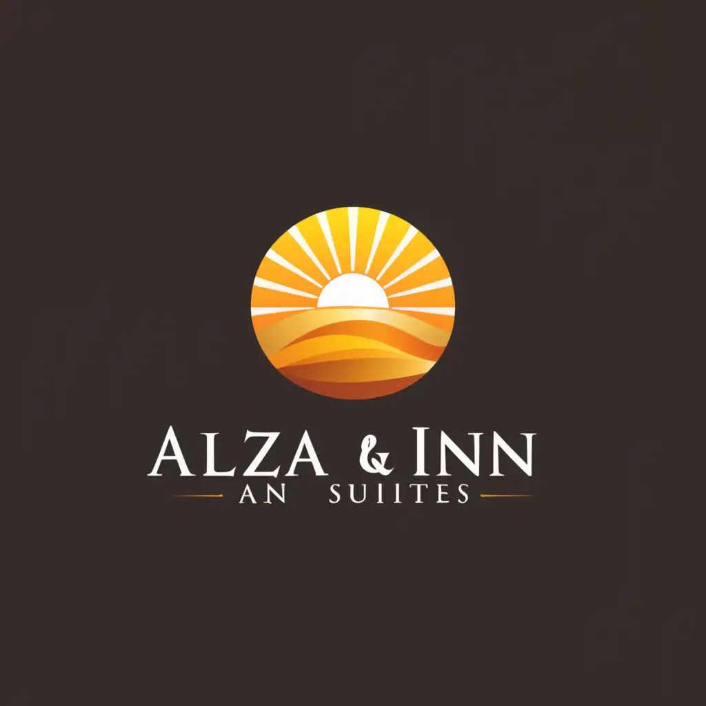 a logo design,with the text "Aliza Inn & Suites", main symbol:sun rise,Moderate,be used in Restaurant industry,clear background