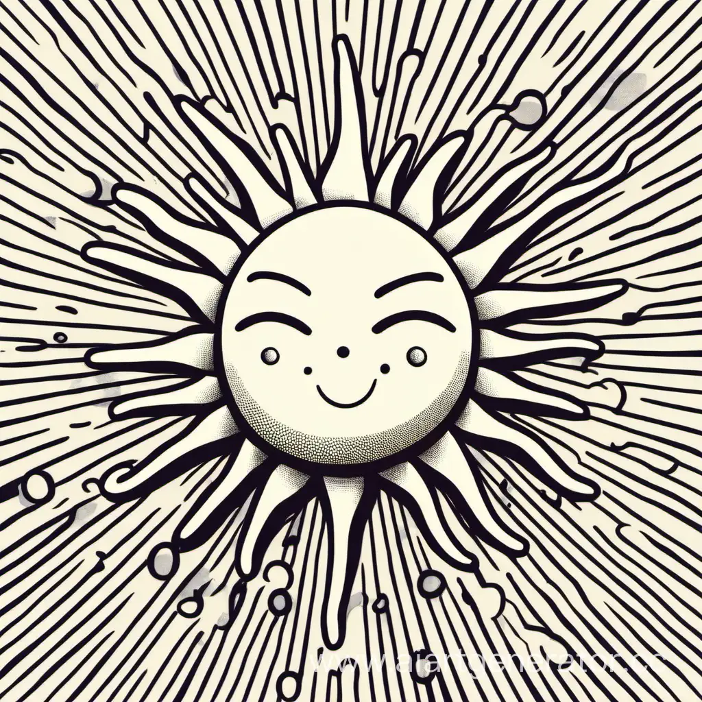 Cheerful-Cartoon-Sun-Smiling-in-a-Bright-Blue-Sky