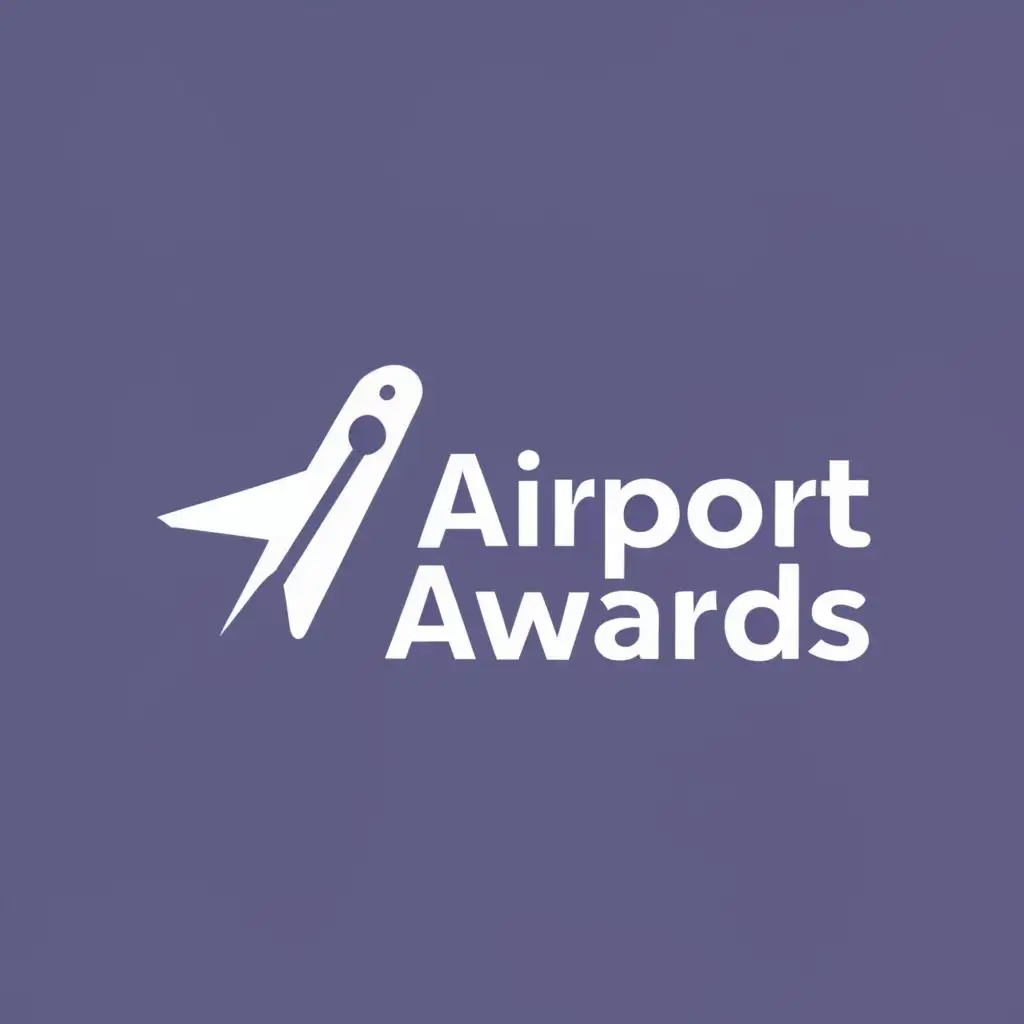 logo, Airplane, with the text "Airport Awards", typography, be used in Events industry