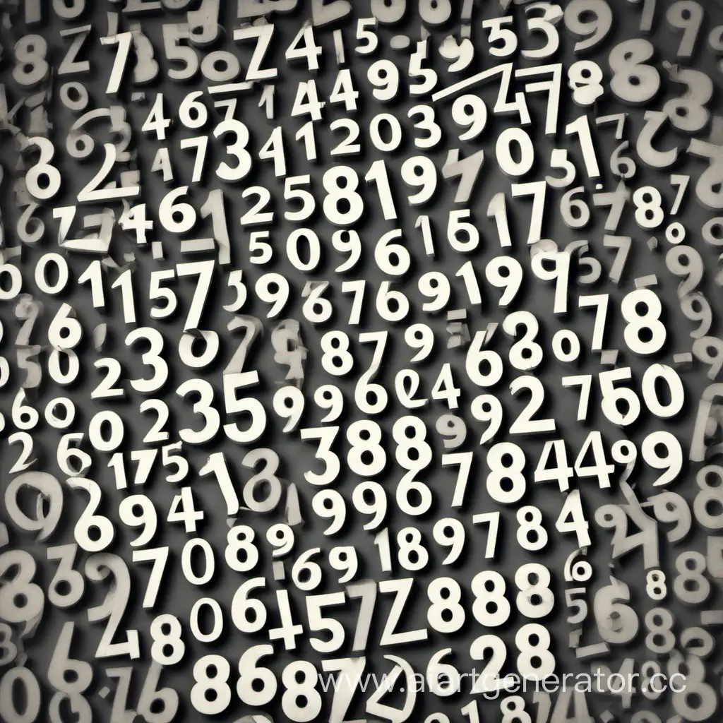Colorful-Scattered-Numbers-Artwork-Abstract-Numeric-Composition