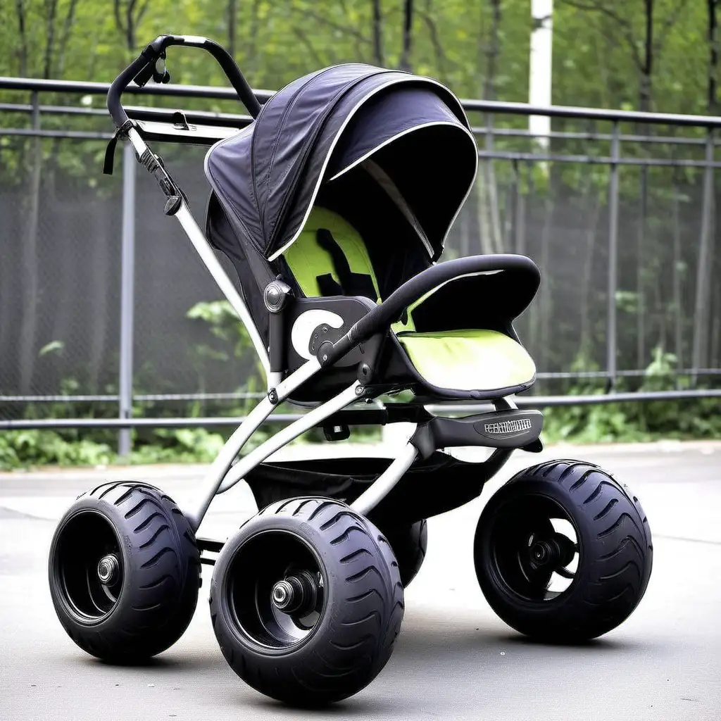 OffRoad Adventure Stroller with Large Tires for Outdoor Parenting