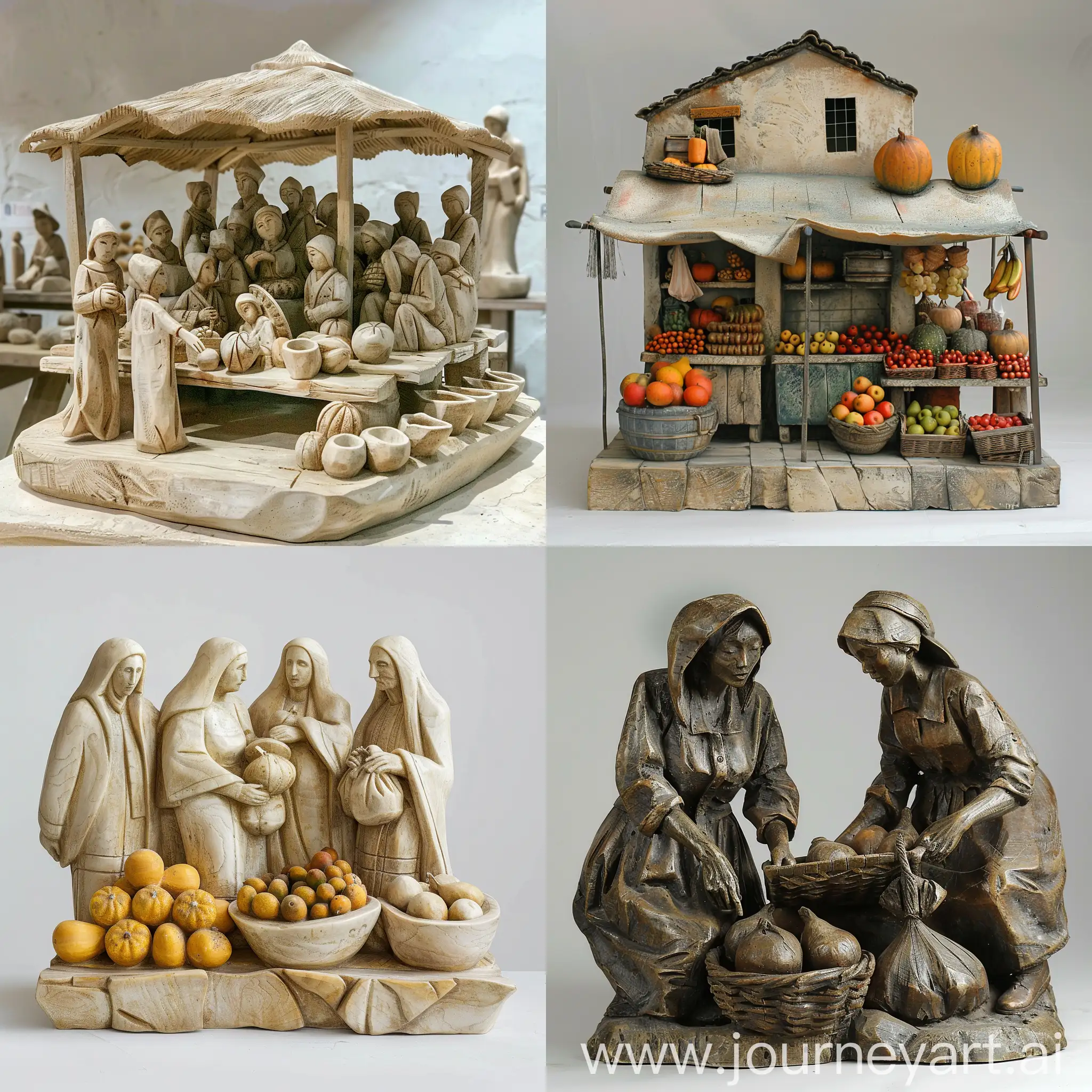 Escultura del mercado de abastos, sencilla y bonita