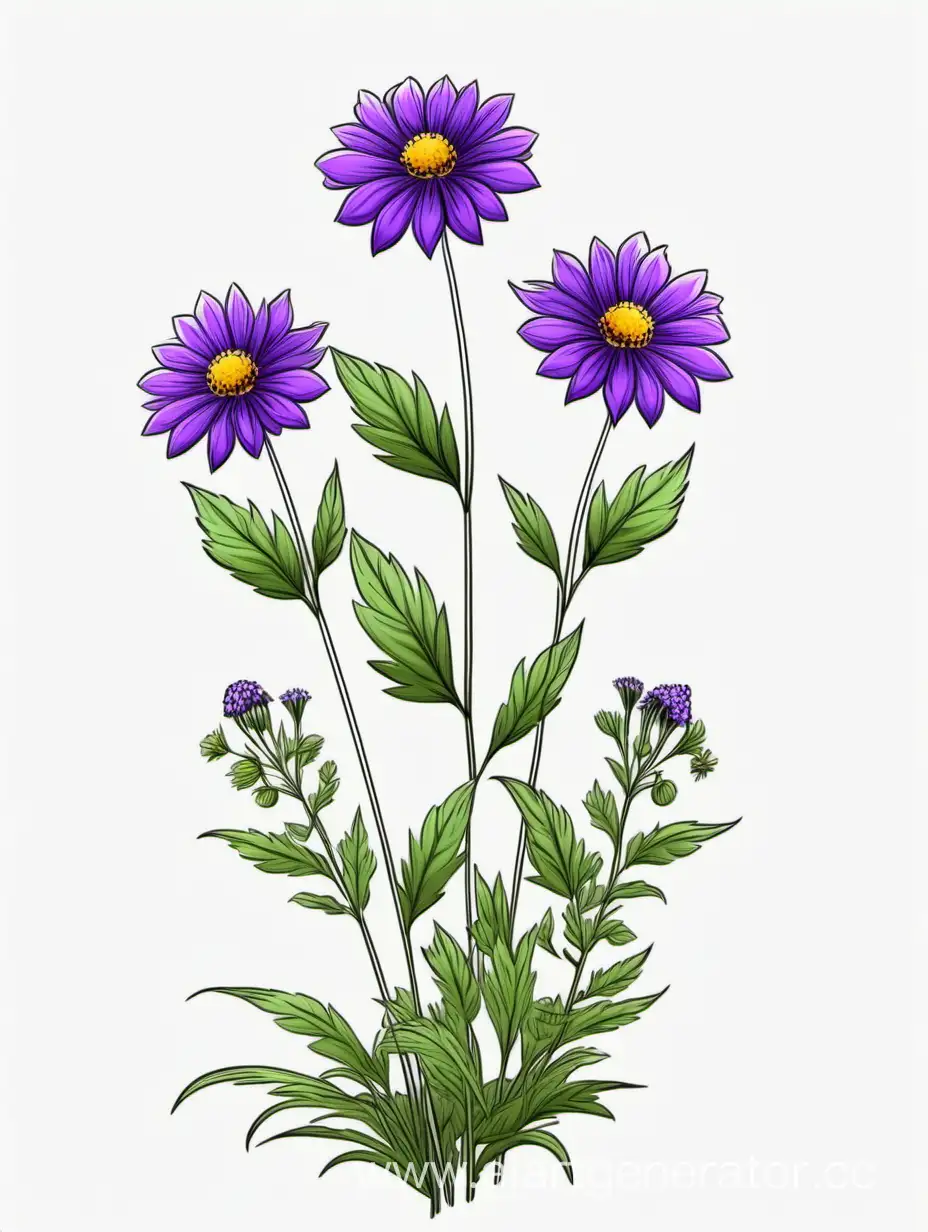 Vibrant-Purple-Wildflowers-in-Minimalist-4K-Art