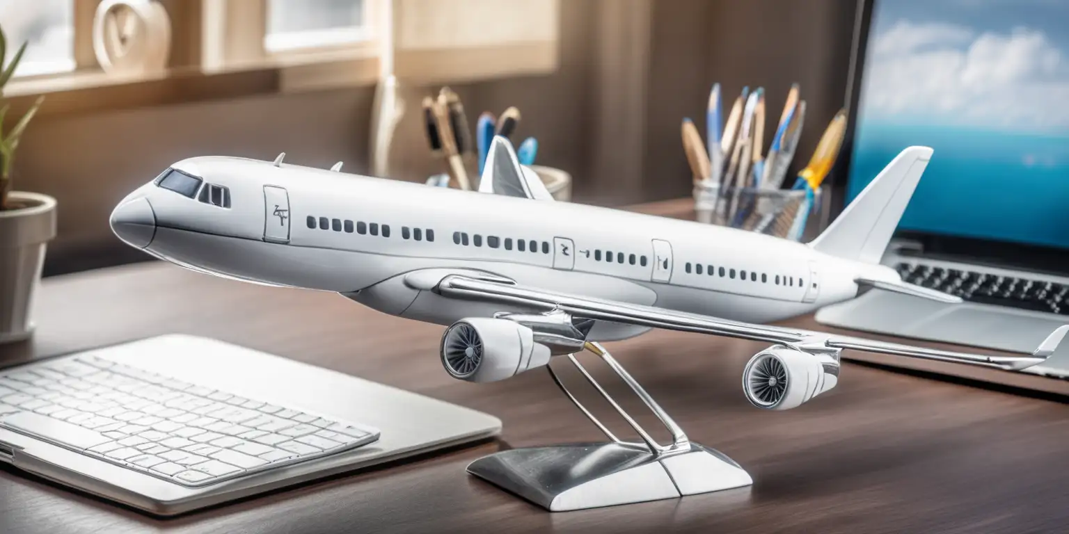 Desktop Decor Exquisite Airplane Model Display