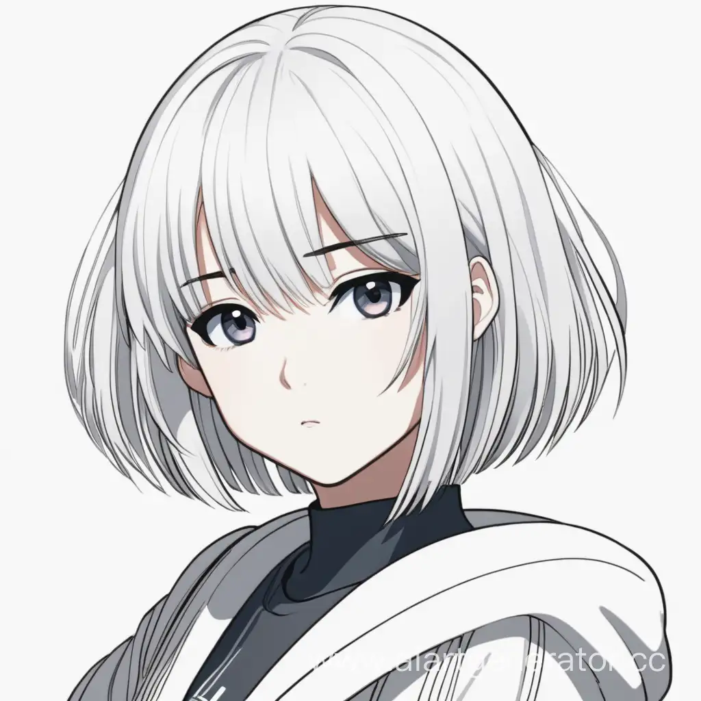 Manga-Girl-with-Elegant-White-Bob-Haircut
